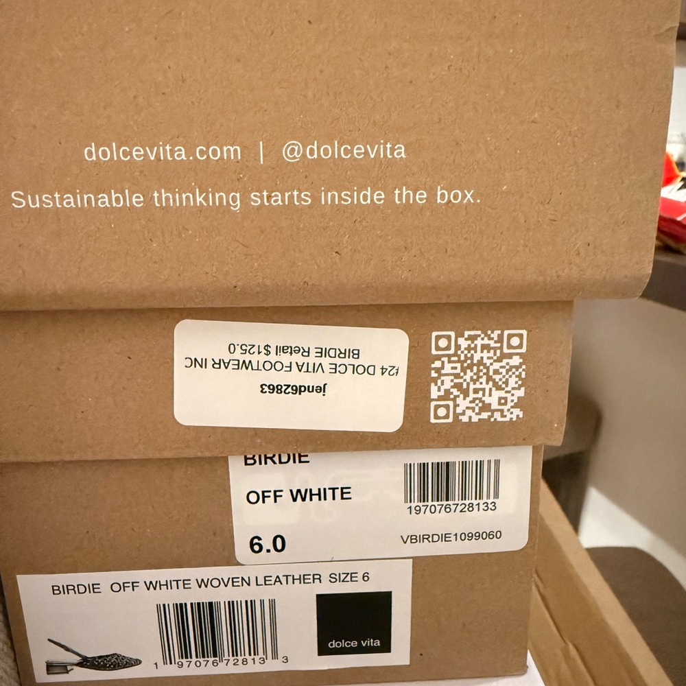 NWT Dolce Vita Woven Slingback Mule — Cream 6 - Picture 7 of 7